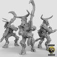 Dryad Predators with Sythes Miniature | Set of 3 - Tabletop RPG & D&D miniature. Perfect for wargaming & collectors
