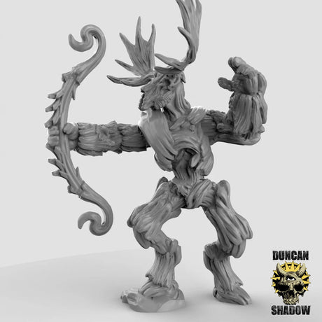 Large Dryad Treant archers Miniature | A - Tabletop RPG & D&D miniature. Perfect for wargaming & collectors