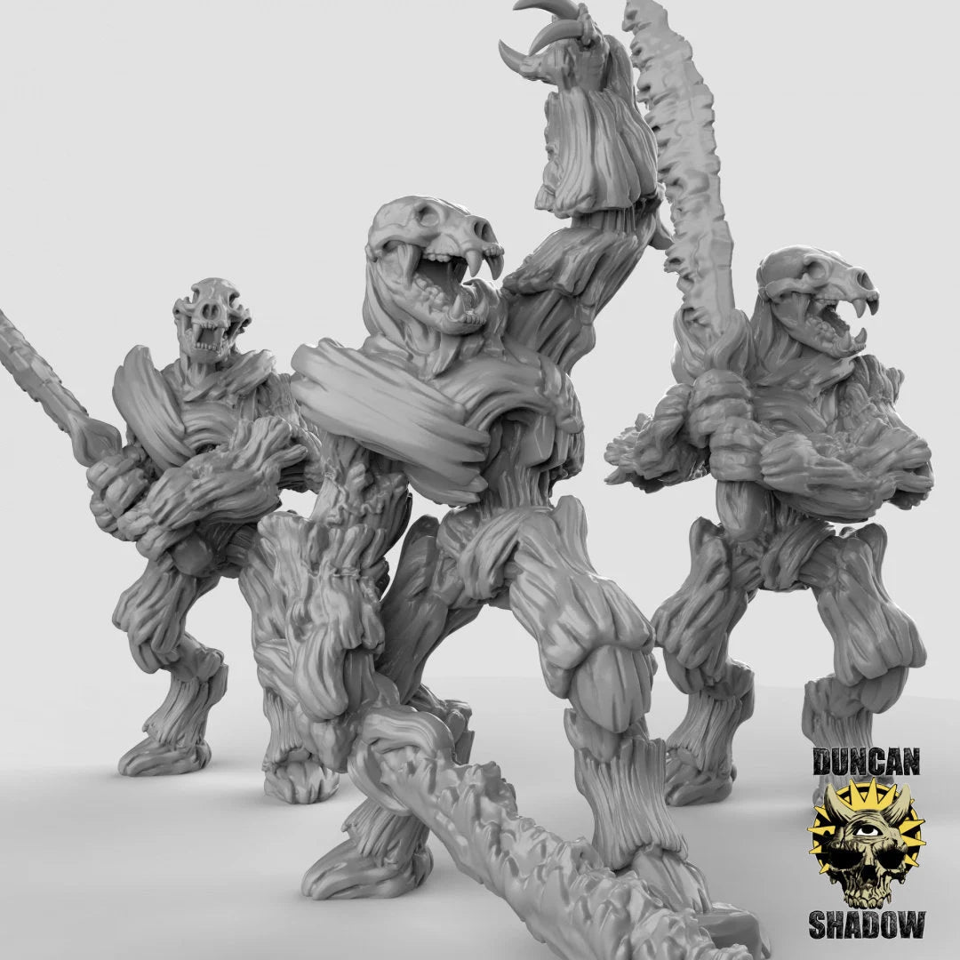 Large Dryad Treant Miniature | Set of 3 - Tabletop RPG & D&D miniature. Perfect for wargaming & collectors