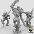 Dryads with Swords Miniature | Set of 3 - Tabletop RPG & D&D miniature. Perfect for wargaming & collectors