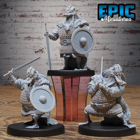 Duck Bandit Miniature | Set of 3 - Tabletop RPG & D&D miniature. Perfect for wargaming & collectors