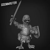 Duck Folk paladin Miniature | B - Tabletop RPG & D&D miniature. Perfect for wargaming & collectors