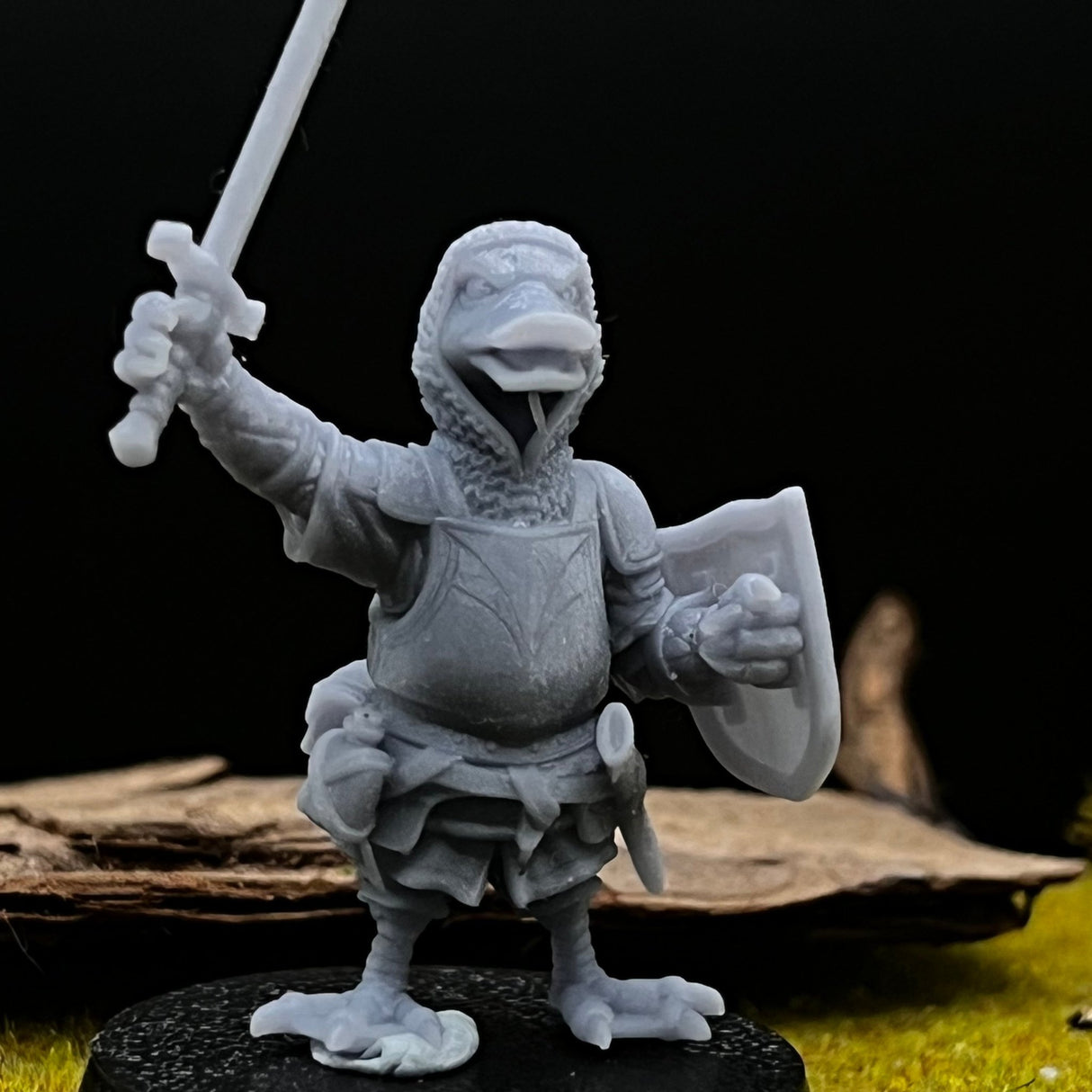 Duck Folk paladin Miniature | set of 4 - Tabletop RPG & D&D miniature. Perfect for wargaming & collectors