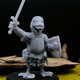 Duck Folk paladin Miniature | set of 4 - Tabletop RPG & D&D miniature. Perfect for wargaming & collectors