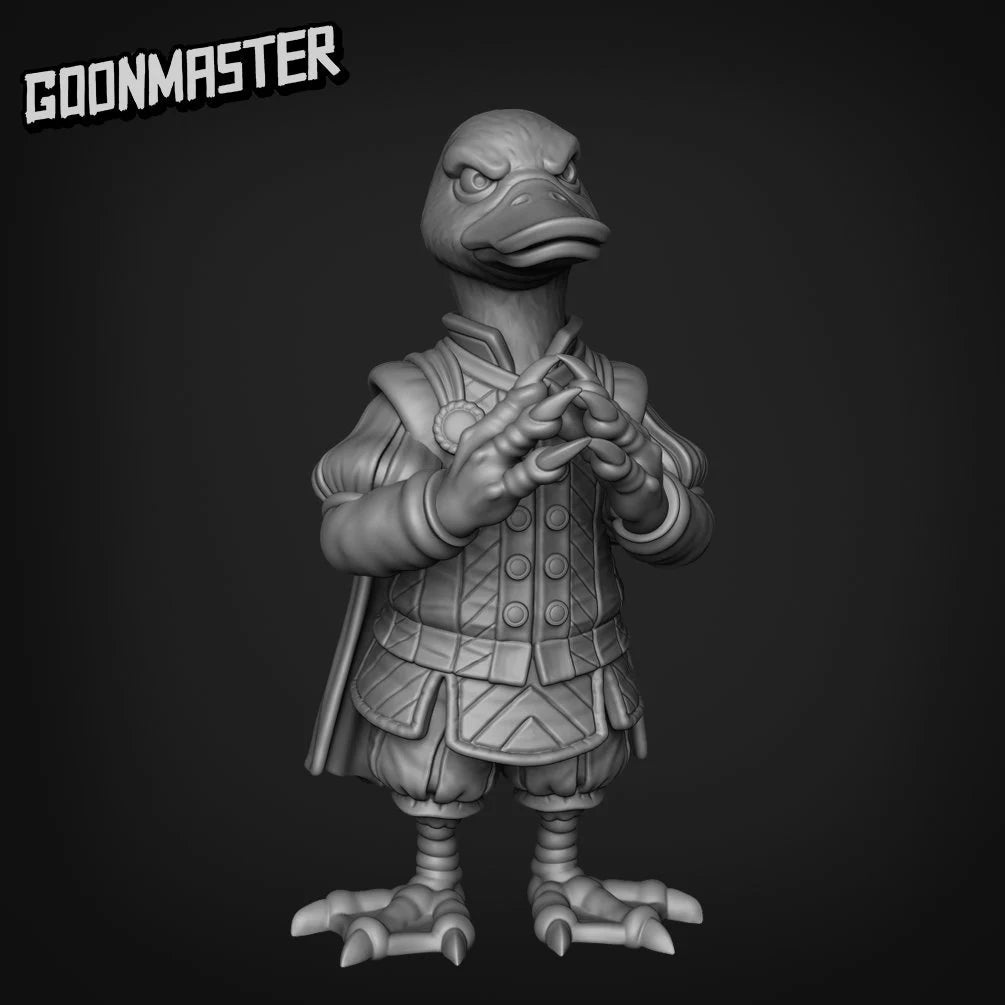 Duck Folk Noble Miniature | B - Tabletop RPG & D&D miniature. Perfect for wargaming & collectors