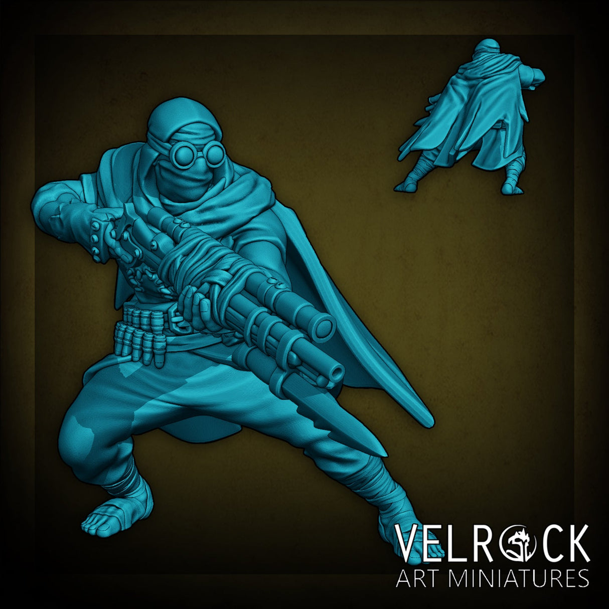 Dune Raiders Miniature | D - Tabletop RPG & D&D miniature. Perfect for wargaming & collectors