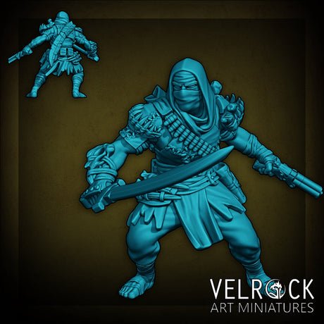 Dune Raiders Miniature | F - Tabletop RPG & D&D miniature. Perfect for wargaming & collectors