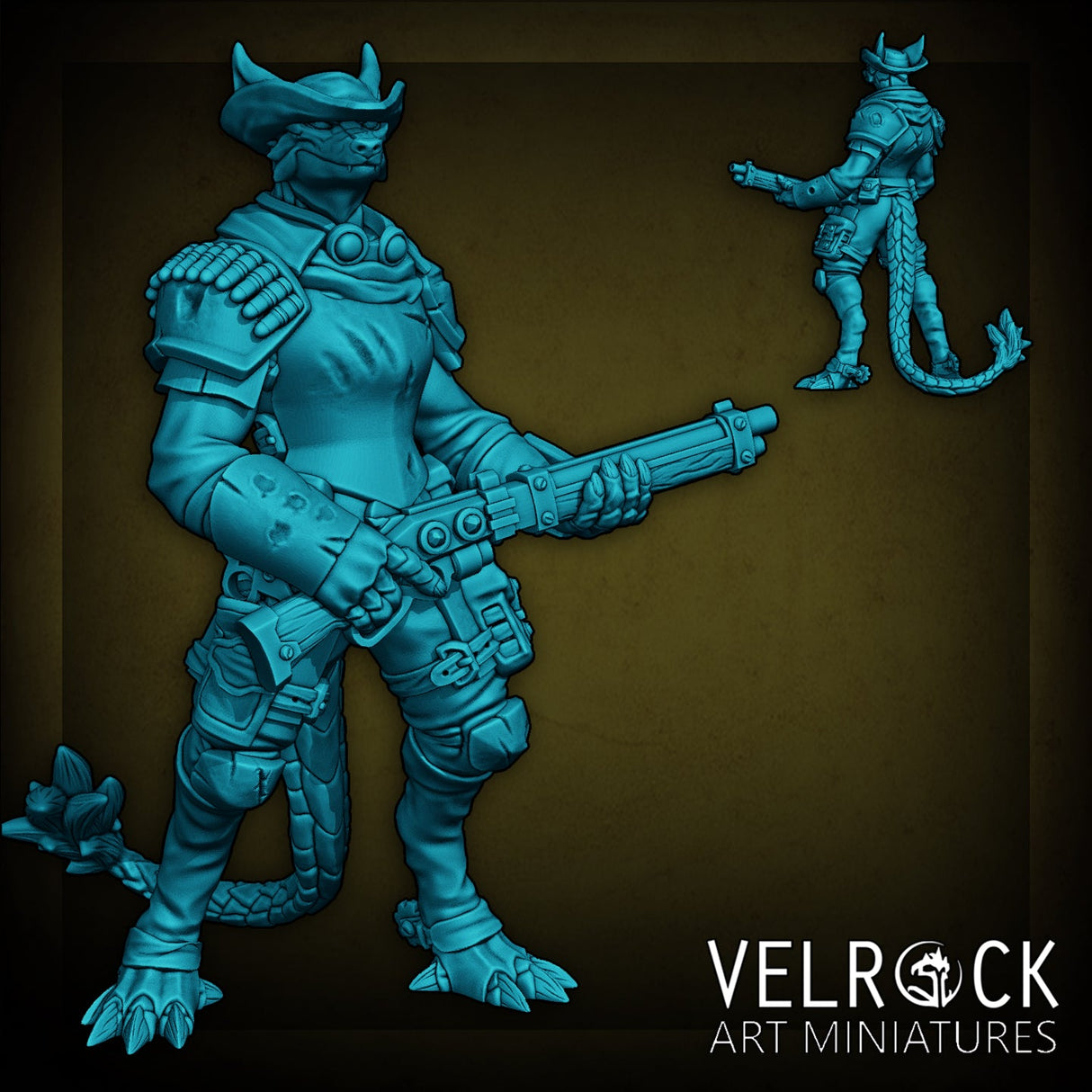 Dune Wild West Sci Fi Squad Miniature | B - Tabletop RPG & D&D miniature. Perfect for wargaming & collectors