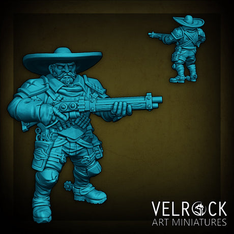 Dune Wild West Sci Fi Squad Miniature | D - Tabletop RPG & D&D miniature. Perfect for wargaming & collectors
