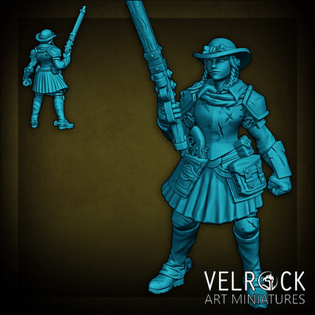 Dune Wild West Sci Fi Squad Miniature | F - Tabletop RPG & D&D miniature. Perfect for wargaming & collectors