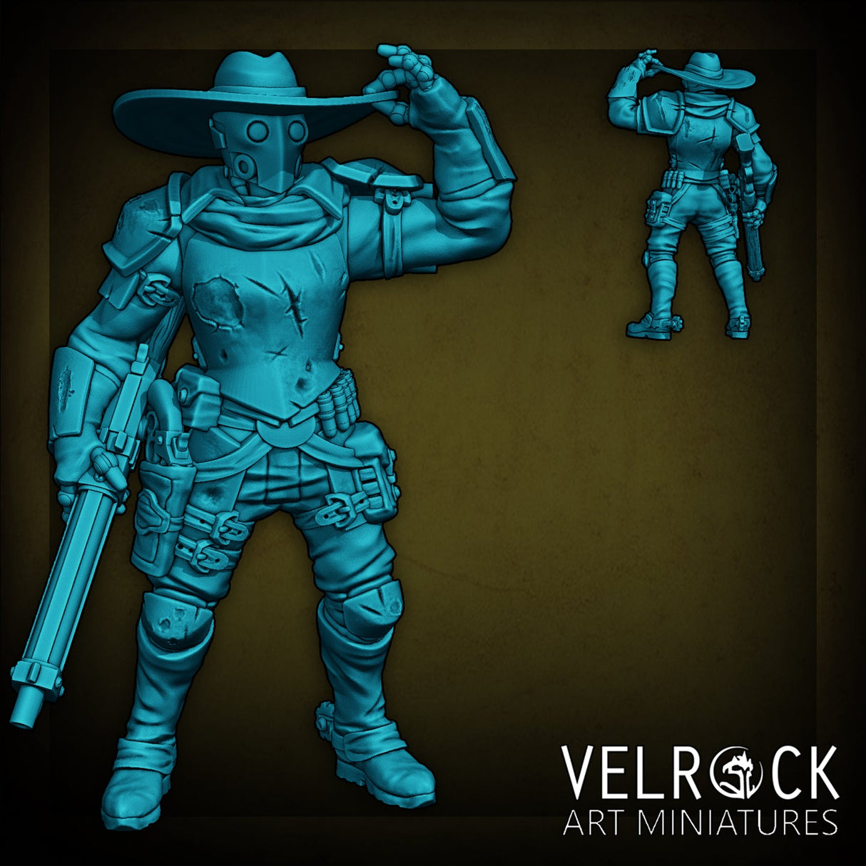 Dune Wild West Sci Fi Squad Miniature | G - Tabletop RPG & D&D miniature. Perfect for wargaming & collectors