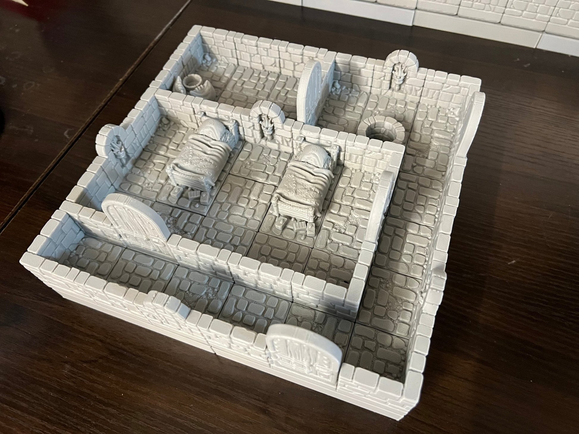 Dungeon Blocks Guard Quarters Room Pack - Cultist Dungeon Tile Set (without Miniatures) - 