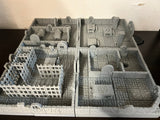 Dungeon Blocks Medium Dungeon Pack (4 Room Cultists, Prison, Barracks, Grand Hall) | Set of 157 - Tabletop RPG & D&D miniature. Perfect for wargaming & collectors
