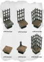 Dungeon Blocks Prison Cell Expansion Pack (UD 054 to UD 059) | Set of 9 - Tabletop RPG & D&D miniature. Perfect for wargaming & collectors