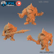 Dungeon Guardian Miniature | Set of 3 - Tabletop RPG & D&D miniature. Perfect for wargaming & collectors