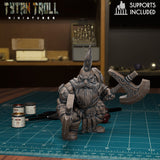 Dwarf Bundle Miniature | A - Tabletop RPG & D&D miniature. Perfect for wargaming & collectors
