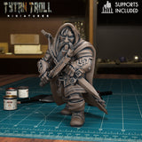 Dwarf Bundle Miniature | A - Tabletop RPG & D&D miniature. Perfect for wargaming & collectors