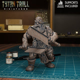 Dwarf Bundle Miniature | C - Tabletop RPG & D&D miniature. Perfect for wargaming & collectors