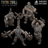 Dwarf Bundle Miniature | Set of 4 - Tabletop RPG & D&D miniature. Perfect for wargaming & collectors