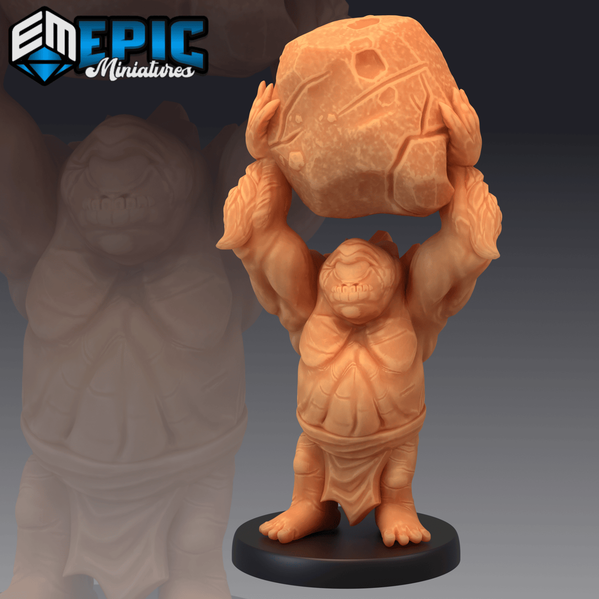 Dwarf Cyclops Miniature | C - Tabletop RPG & D&D miniature. Perfect for wargaming & collectors