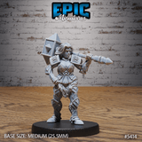 Dwarf Female Bandit Miniature | A - Tabletop RPG & D&D miniature. Perfect for wargaming & collectors