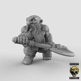 Dwarf barbarians Miniature | A - Tabletop RPG & D&D miniature. Perfect for wargaming & collectors