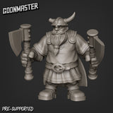 Dwarf Fighter Miniature | C - Tabletop RPG & D&D miniature. Perfect for wargaming & collectors