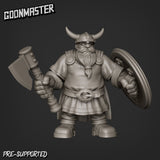 Dwarf Fighter Miniature | D - Tabletop RPG & D&D miniature. Perfect for wargaming & collectors
