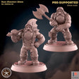 Dwarf Forester Npc Miniature | Set of 2 - Tabletop RPG & D&D miniature. Perfect for wargaming & collectors