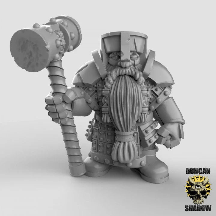 Dwarf Group Miniature | B - Tabletop RPG & D&D miniature. Perfect for wargaming & collectors