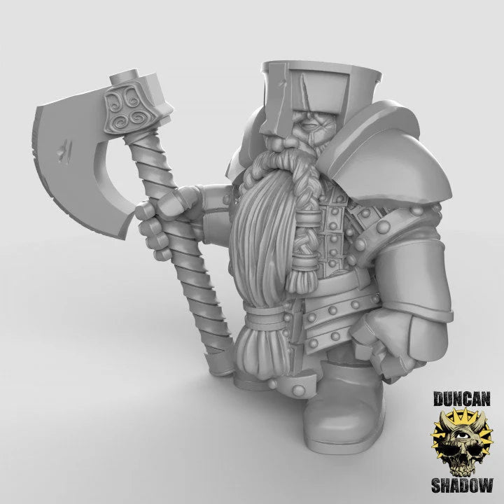 Dwarf Guards | B - Tabletop RPG & D&D miniature. Perfect for wargaming & collectors