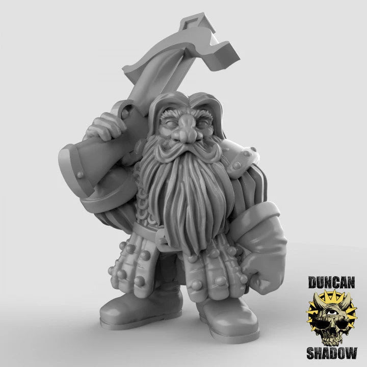 Dwarf Group Miniature - B - 28mm