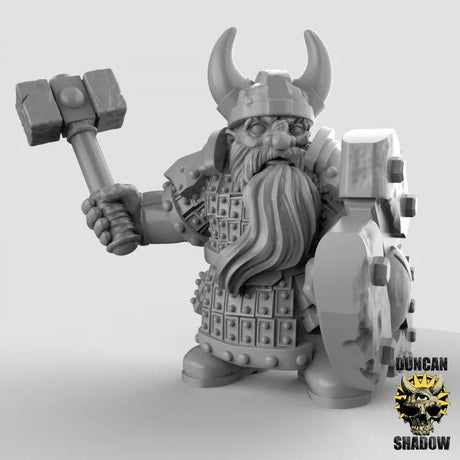Dwarf Paladins | C - Tabletop RPG & D&D miniature. Perfect for wargaming & collectors