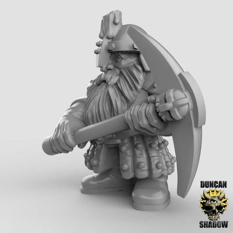 Dwarf miners set | C - Tabletop RPG & D&D miniature. Perfect for wargaming & collectors