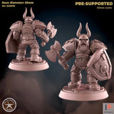 Dwarf Guards Miniature | A - Tabletop RPG & D&D miniature. Perfect for wargaming & collectors