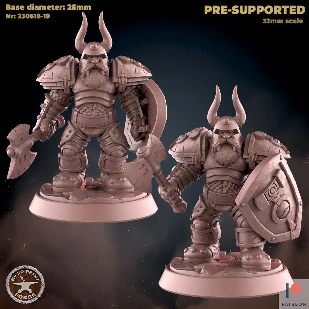 Dwarf Guards Miniature - Set of 2 - 28mm