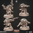 Fire Dwarf Miniature Vulcan | A - Tabletop RPG & D&D miniature. Perfect for wargaming & collectors