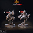 Dwarf Monks Miniature | A - Tabletop RPG & D&D miniature. Perfect for wargaming & collectors