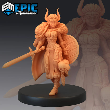 Dwarf Princess Miniature | A - Tabletop RPG & D&D miniature. Perfect for wargaming & collectors