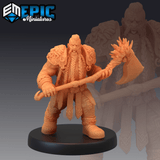 Dwarf Raider Miniature | A - Tabletop RPG & D&D miniature. Perfect for wargaming & collectors