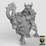 Dwarf Riders Miniature | B - Tabletop RPG & D&D miniature. Perfect for wargaming & collectors