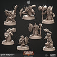 Dwarf Spark Gadgeteers, Vulcan Dwarves Miniature | A - Tabletop RPG & D&D miniature. Perfect for wargaming & collectors