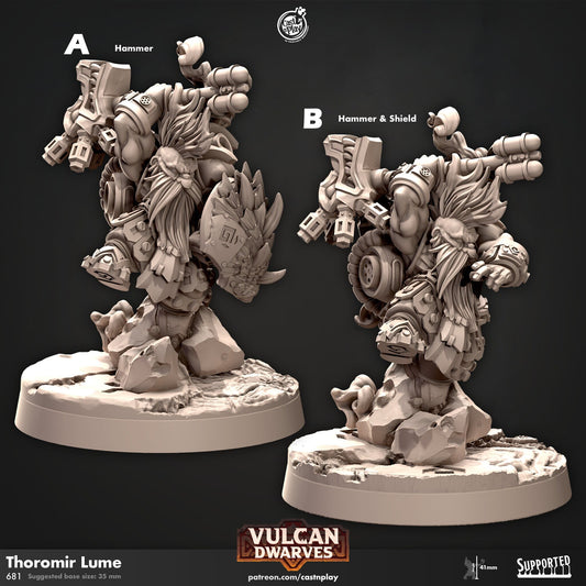 Dwarf Thoromir Lume, Vulcan Dwarves Miniature - A - 