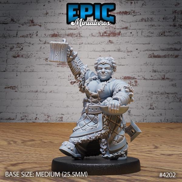 Dwarf Tavern Miniatures | 4202 - Tabletop RPG & D&D miniature. Perfect for wargaming & collectors