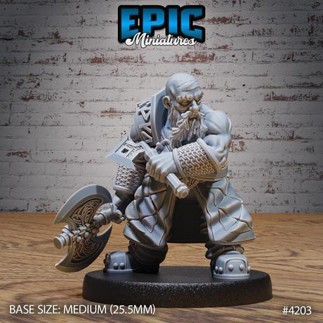 Dwarf Tavern Miniatures | 4203 - Tabletop RPG & D&D miniature. Perfect for wargaming & collectors