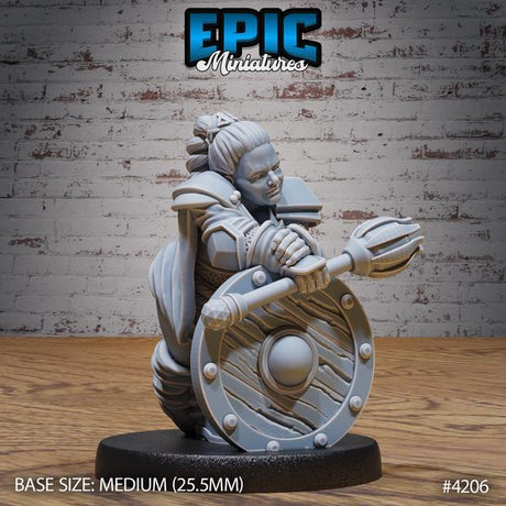 Epic Dwarf Fighters | 4206 - Tabletop RPG & D&D miniature. Perfect for wargaming & collectors