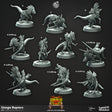 Dwarf Unega Raptors, Vulcan Dwarves Miniature | Raptor A - Tabletop RPG & D&D miniature. Perfect for wargaming & collectors