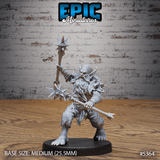 Dwarf Vampire Miniature | B - Tabletop RPG & D&D miniature. Perfect for wargaming & collectors