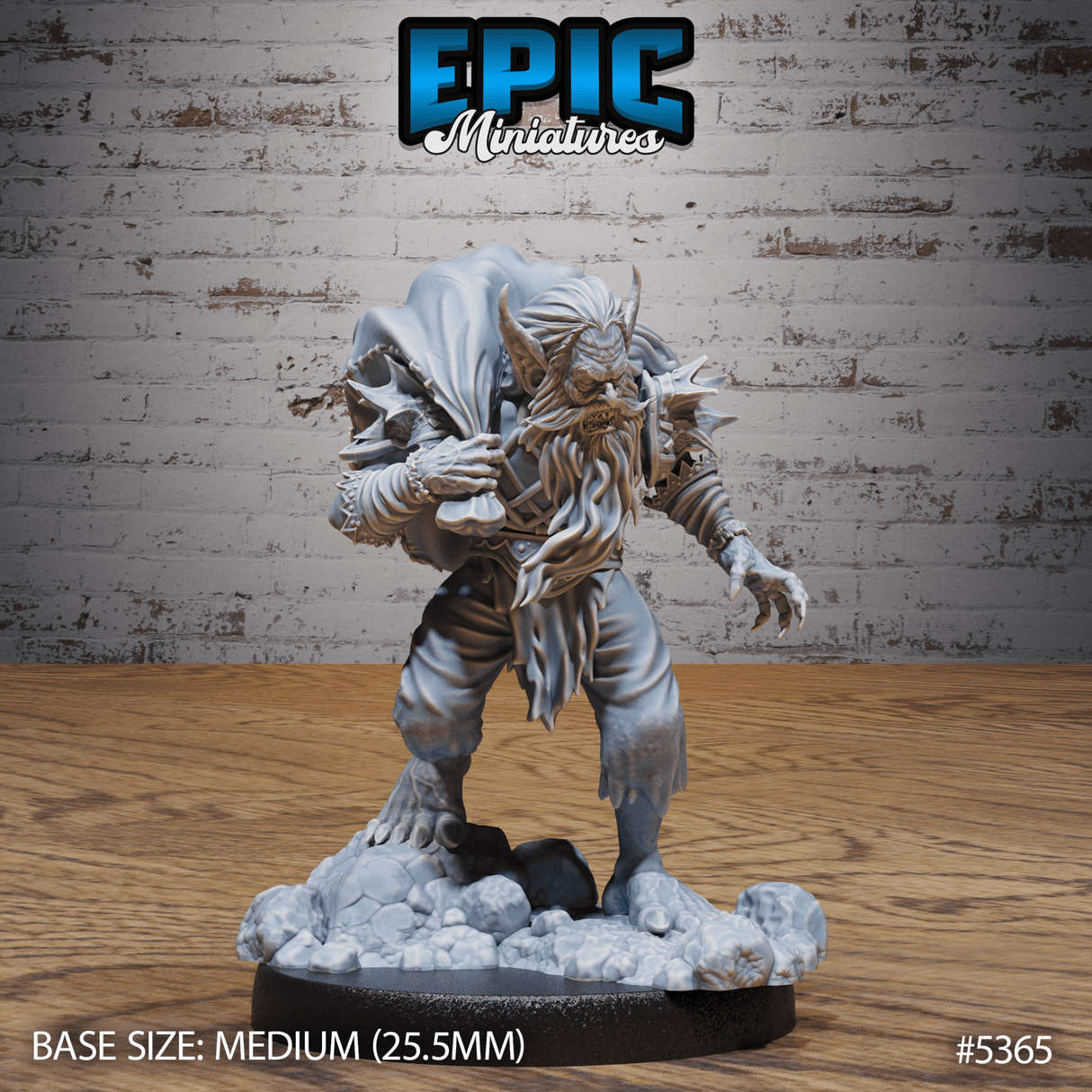 Dwarf Vampire Miniature | C - Tabletop RPG & D&D miniature. Perfect for wargaming & collectors
