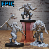 Dwarf Vampire Miniature | Set of 3 - Tabletop RPG & D&D miniature. Perfect for wargaming & collectors